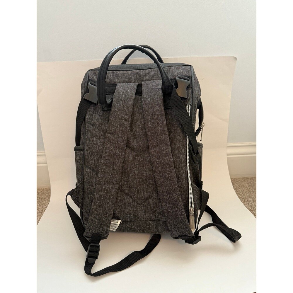 Bananafish Diaper Backpack Unisex Large Charcoal Grey Heathered Multi-Pocket - Picture 5 of 10